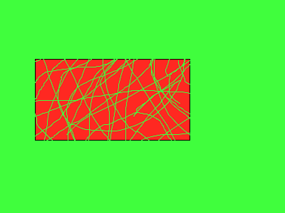 Prey Loot's Meisterwerk von 1995: 'Zusammengepuzzeltes Zerbrochenes Rotes Glas auf grünem Untergrund mit schwarzem Rand.png'